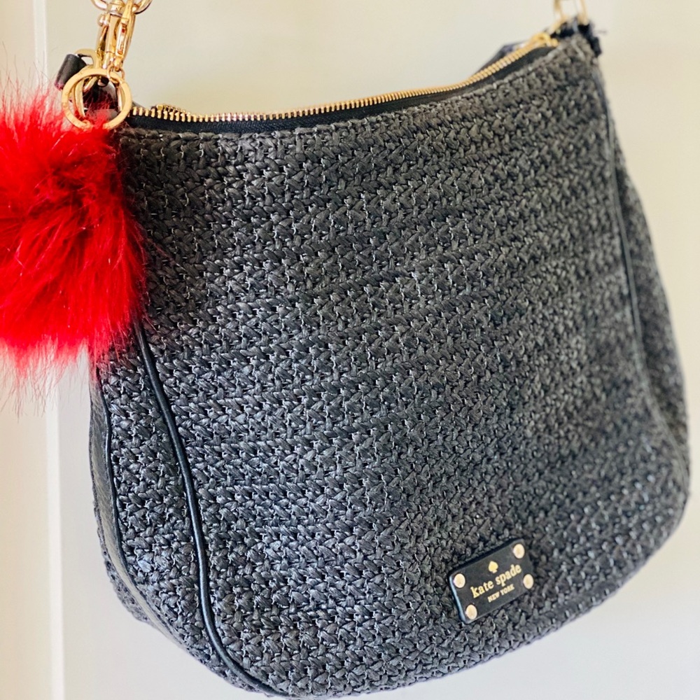 Kate Spade Raffia Leather Crossbody